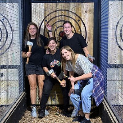 a group of people posing for a picture