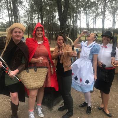 a group of people posing for the camera