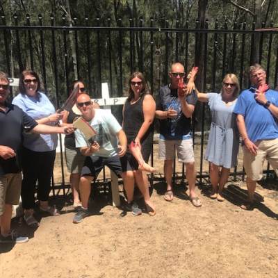 a group of people posing for a picture