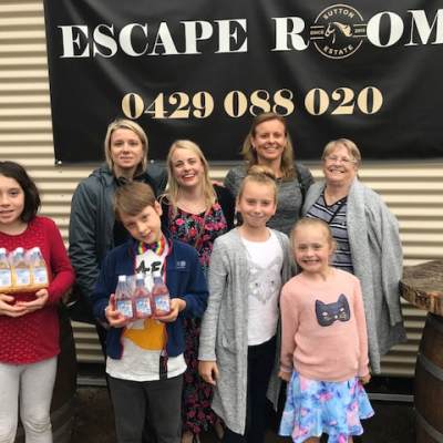 a group of people posing for a photo