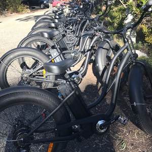 a motorcycle parked in a parking lot